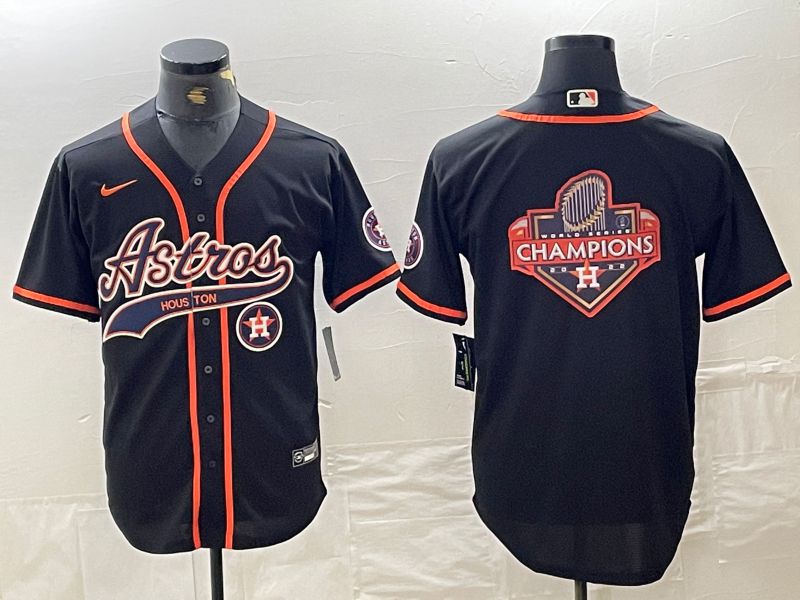 Men Houston Astros Blank Black Jointly 2024 Nike MLB Jersey style 10